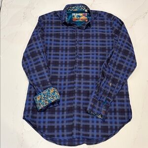 Robert Graham Multicolor Checkered Plaid Long Sleeves Button down Shirt SZ XLT